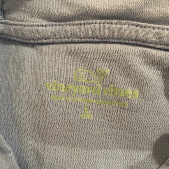 Girls Vineyard Vines blue long sleeve with hood - Picture 2 of 4